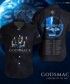 Godsmack short sleeve dress shirts WOAHTEE30923S1