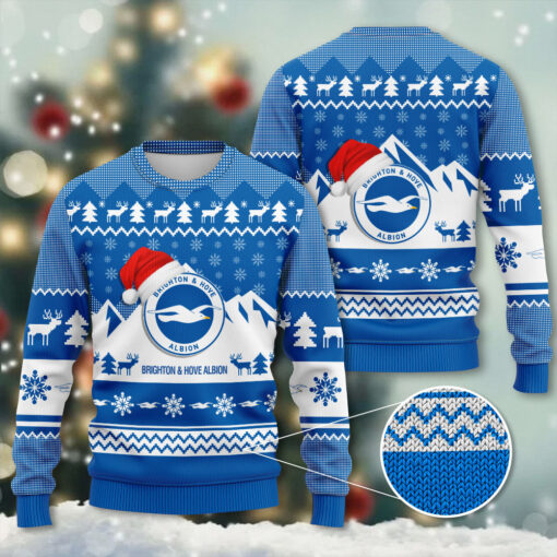 Brighton Hove Albion Ugly Sweater WOAHTEE141023S3
