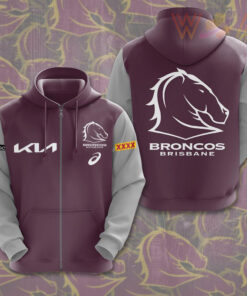 Brisbane Broncos Zip hoodie WOAHTEE221123S4