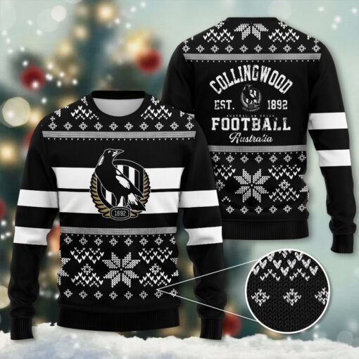 Collingwood Magpies Ugly Christmas Sweater WOAHTEE061123S4