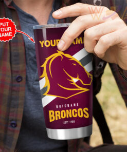 Personalized Brisbane Broncos Tumbler Cup WOAHTEE091123S6B