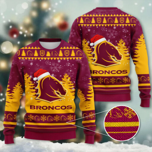 Brisbane Broncos Ugly Christmas Sweater WOAHTEE0124T