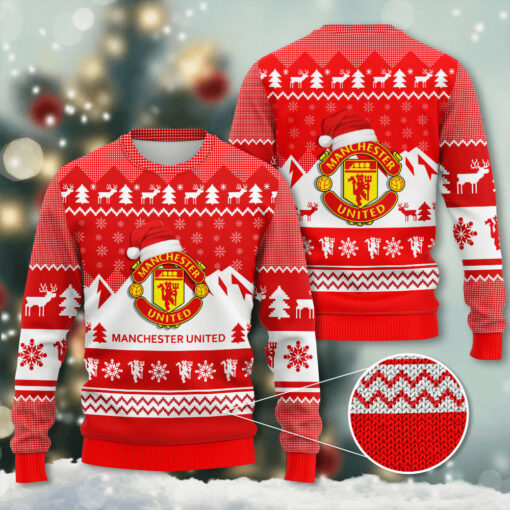 Manchester United Ugly Christmas Sweater WOAHTEE0124E