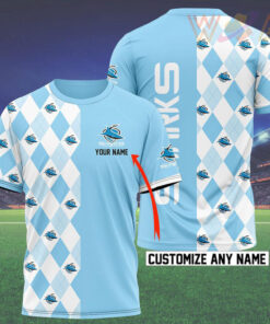 Personalized Cronulla Sutherland Sharks T shirt WOAHTEE0124I