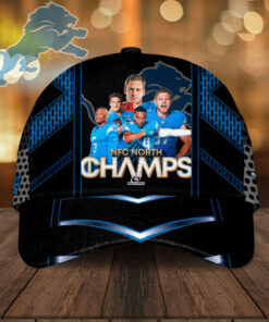 Detroit Lions NFC North Champions Hat NFL Caps WOAHTEE0224B