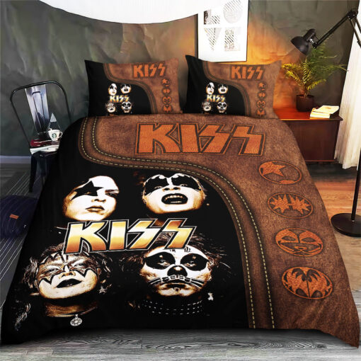 Kiss Band bedding set duvet cover pillow shams WOAHTEE0224Z