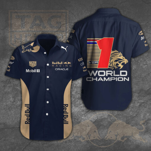 Max Verstappen Red Bull Racing F1 short sleeve dress shirts WOAHTEE0224R