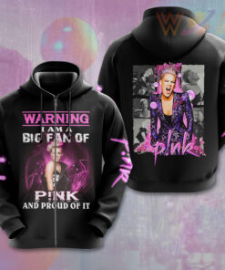 Pink Pround Zip up Hoodie WOAHTEE0224SK