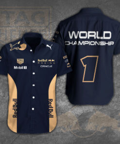 Red Bull Racing F1 Max Verstappen short sleeve dress shirts WOAHTEE0224Q