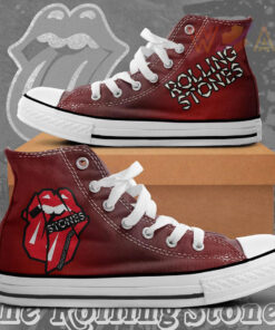 The Rolling Stones High Top Canvas Shoe WOAHTEE0224SR Design 01
