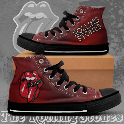 The Rolling Stones High Top Canvas Shoe WOAHTEE0224SR Design 02