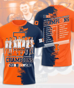 Illinois Fighting Illini Mens Basketball T shirt WOAHTEE0324XF