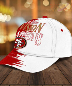San Francisco 49ers Red White Hat NFL Caps WOAHTEE0324X L