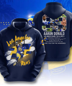 Aaron Donald X Los Angeles Rams Navy Hoodie WOAHTEE0424ZP