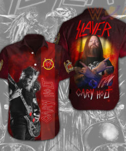 Gary Holt X Slayer Short Sleeve Dress Shirt WOAHTEE0524I