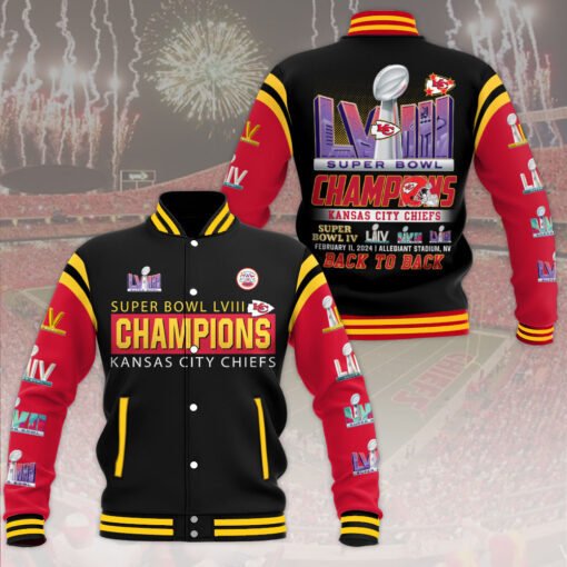 Kansas City Chiefs Back to Back varsity jacket WOAHTEE0524ZM