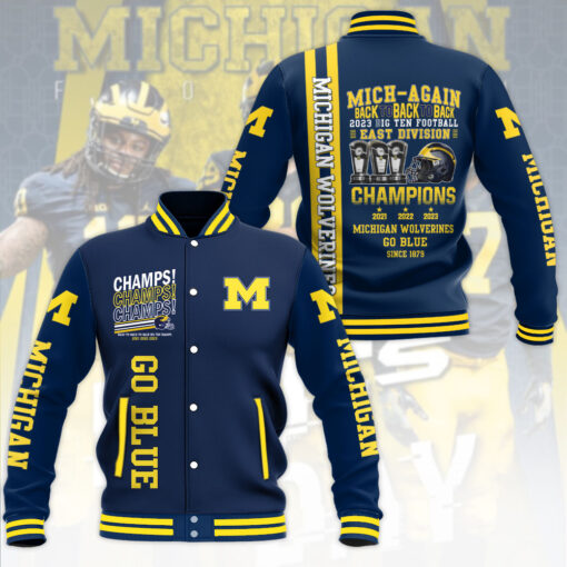 Michigan Wolverines Football varsity jacket WOAHTEE0524Y