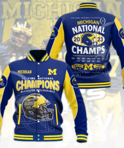 Michigan Wolverines Football varsity jacket WOAHTEE0524ZJ