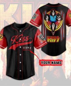 Personalized Kiss Band jersey WOAHTEE0524SC