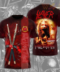Slayer x Paul Bostaph T shirt WOAHTEE0524H