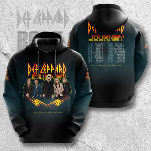 Def Leppard Black Hoodie WOAHTEE0624ZH