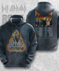 Def Leppard Grey Hoodie WOAHTEE0624ZG