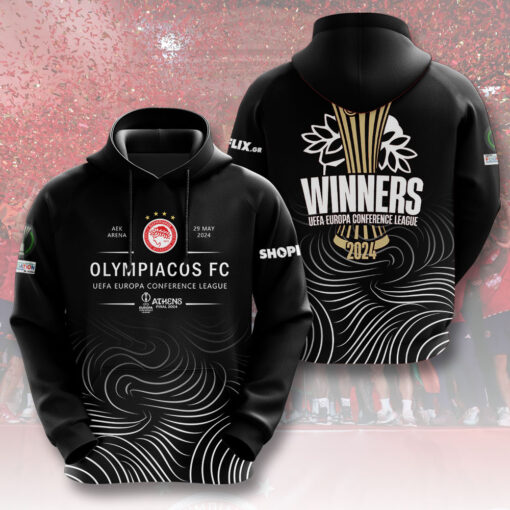 Olympiacos FC Black Hoodie WOAHTEE0624ZM