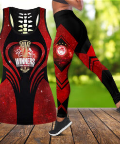 Olympiacos FC Red Black Tank Top Leggings WOAHTEE0624ZC