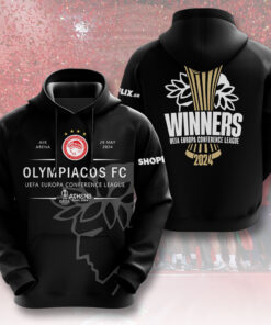 Olympiacos Black Hoodie WOAHTEE0724S