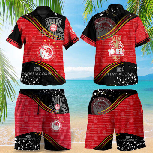 Olympiacos FC Hawaiian Shirt Hawaiian Shorts WOAHTEE0724H