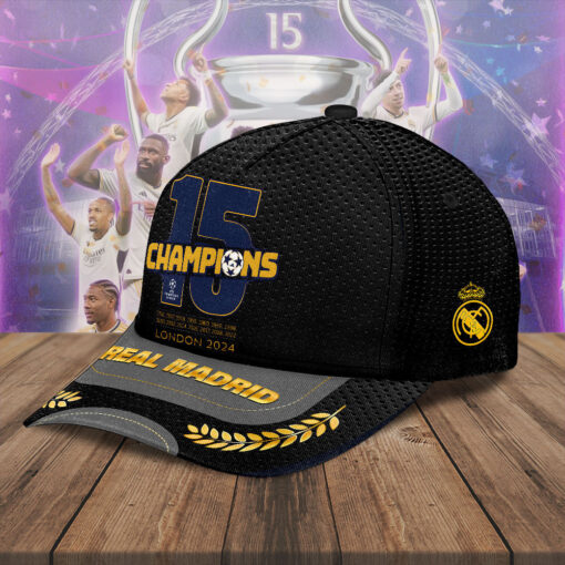 Real Madrid 15 Champions Cap WOAHTEE0724SL R