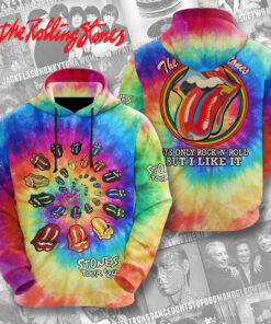 The Rolling Stones Tie Dye Hoodie WOAHTEE0724ZS