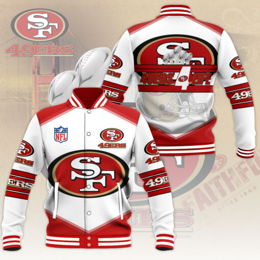 49ers varsity jacket WOAHTEE0824ZP