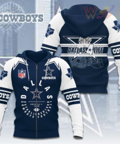 Dallas Cowboys Zip Hoodie WOAHTEE0824SX