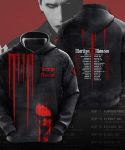 Marilyn Manson Black Hoodie WOAHTEE0824SB