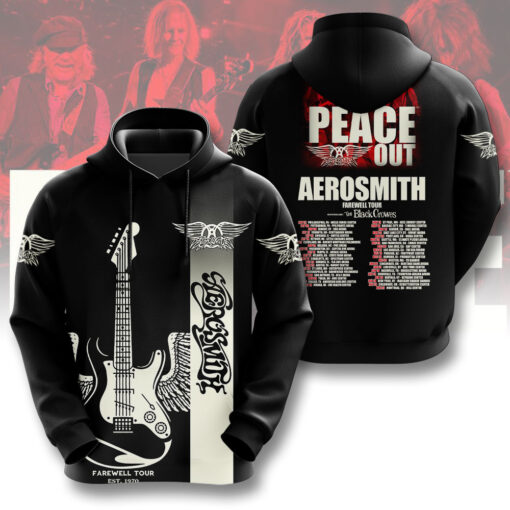 Peace Out Aerosmith Hoodie WOAHTEE0824M