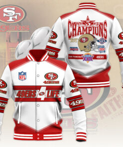 San Francisco 49ers varsity jacket WOAHTEE0824ZO