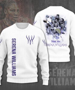 Serena Williams White Sweatshirt WOAHTEE0824S