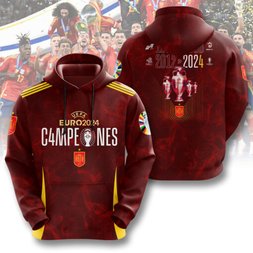 Spain National Football Team Hoodie WOAHTEE0824F