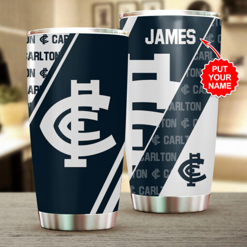 Customized Carlton Football Club Tumbler Cup WOAHTEE0924SQ