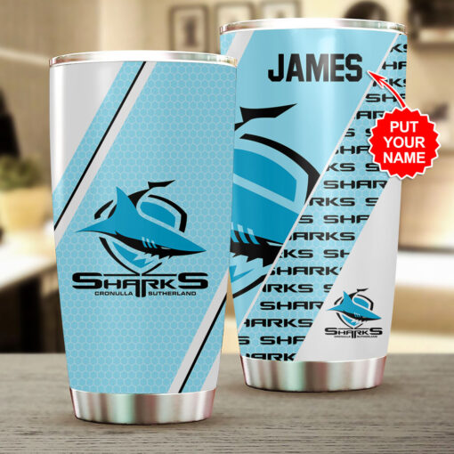 Customized Cronulla Sutherland Sharks Tumbler Cup WOAHTEE0924SO