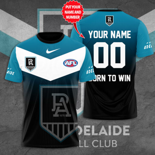 Customized Port Adelaide FC T shirt WOAHTEE0924SE