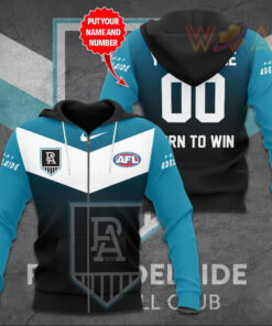 Customized Port Adelaide FC Zip up Hoodie WOAHTEE0924SE