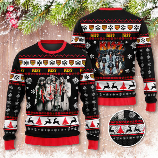 Kiss Band ugly christmas sweater WOAHTEE0924ZB