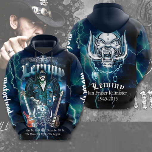 Motorhead Band x Lemmy Kilmister Hoodie WOAHTEE0924ZF