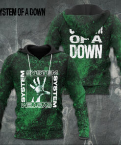 System Of A Down Green Hoodie WOAHTEE0924E