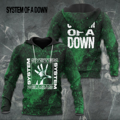 System Of A Down Green Hoodie WOAHTEE0924E