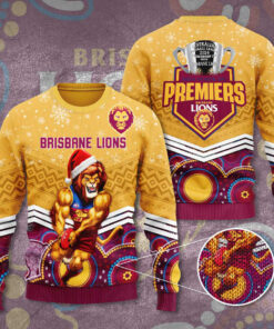 Brisbane Lions ugly christmas sweater WOAHTEE1024ZC