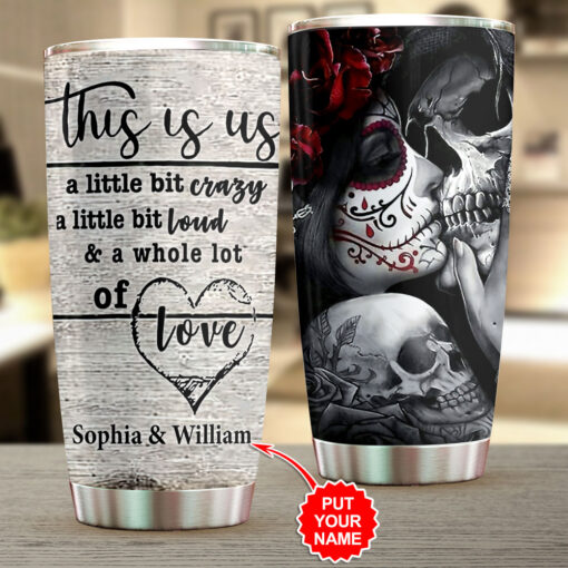 Customized Sugar Skull Tumbler Cup WOAHTEE1024T