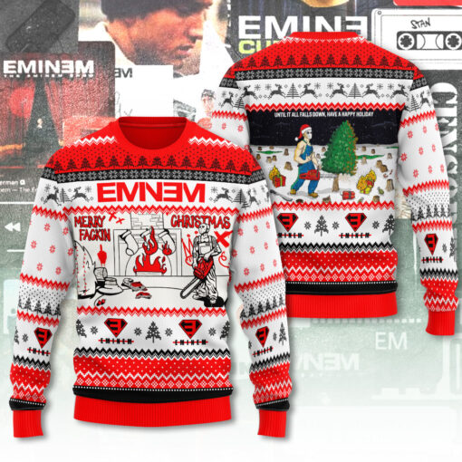 Eminem ugly christmas sweater WOAHTEE1024ZA